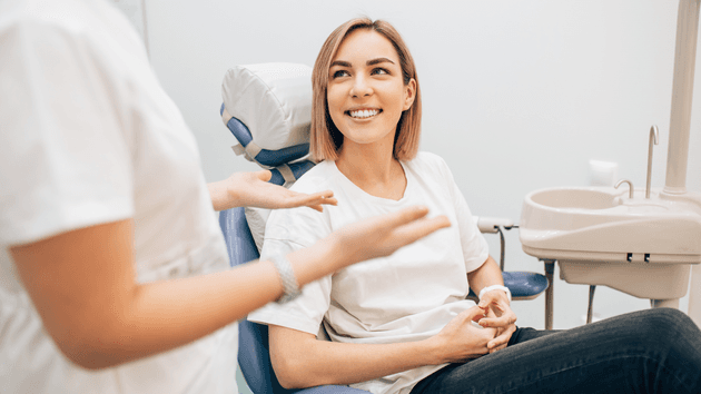 Image of a patient with a private dentist